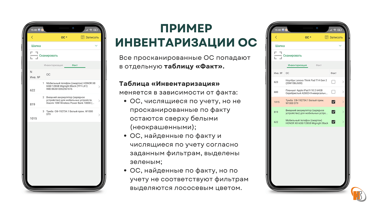 Инвентаризация ОС/МБП 